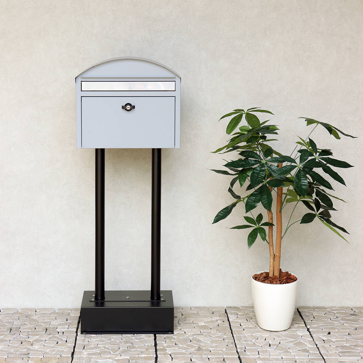 郵便ポスト スタンドポスト アロン （ 郵便 スタンド式 デザインポスト