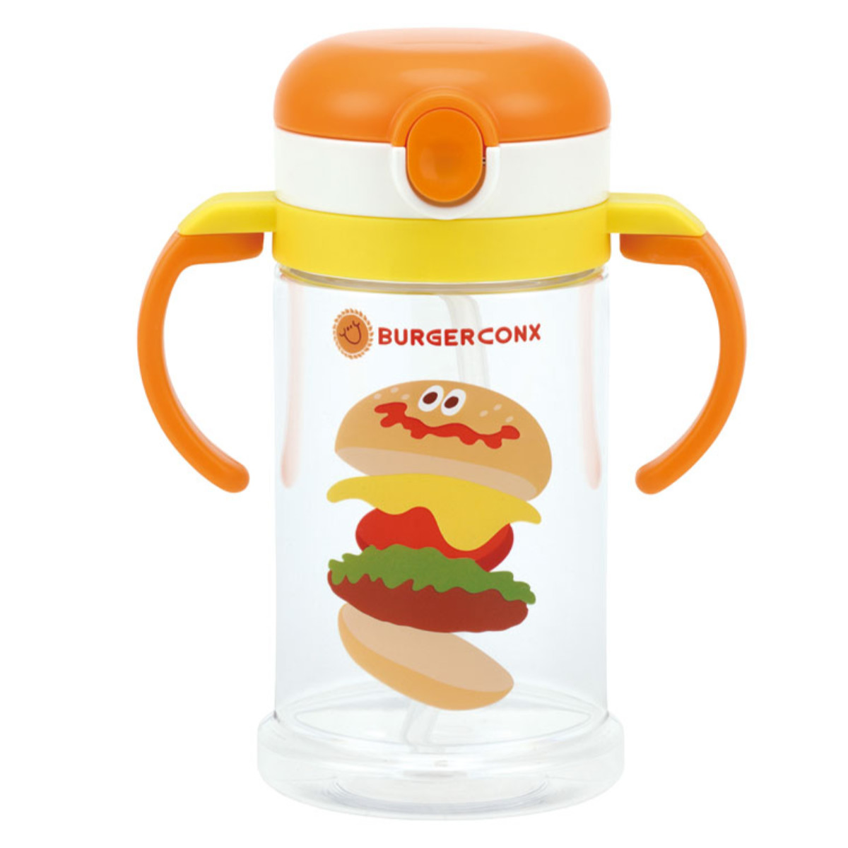 スケーター ストローマグ 折りたたみ 370ml バーガーコンクス 1才