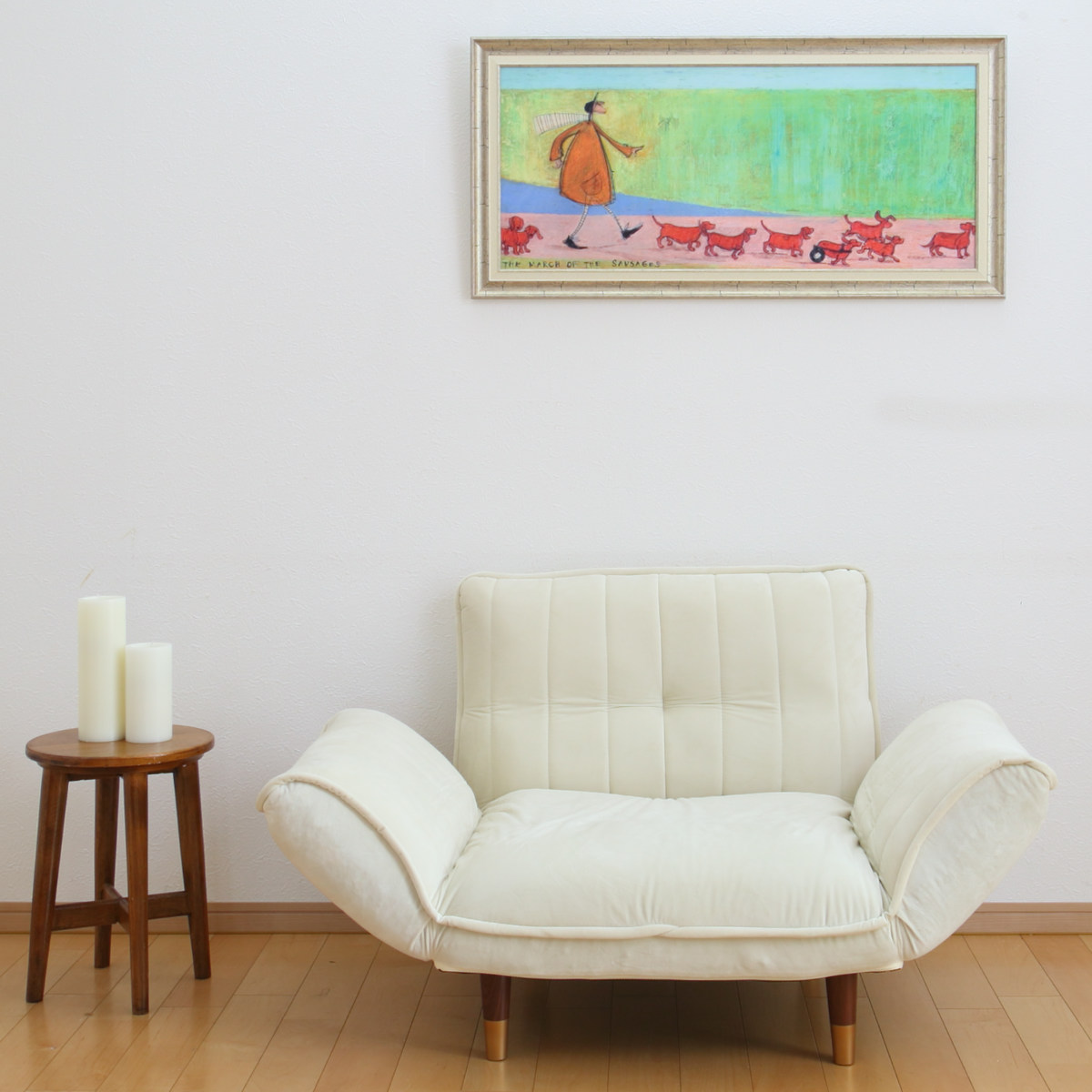 アートパネル サムトフト 『ソーセージ大行進』 94.5×46.5cm （ 絵画