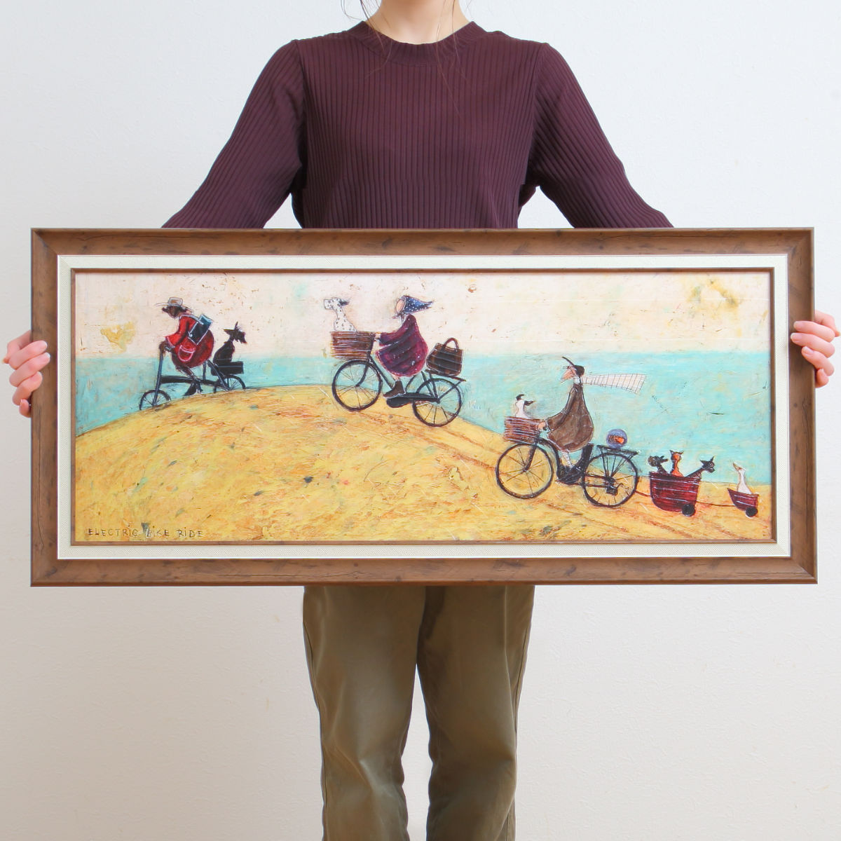 アートパネル サムトフト 『エレクトリック バイク ライド』 94.5×43cm