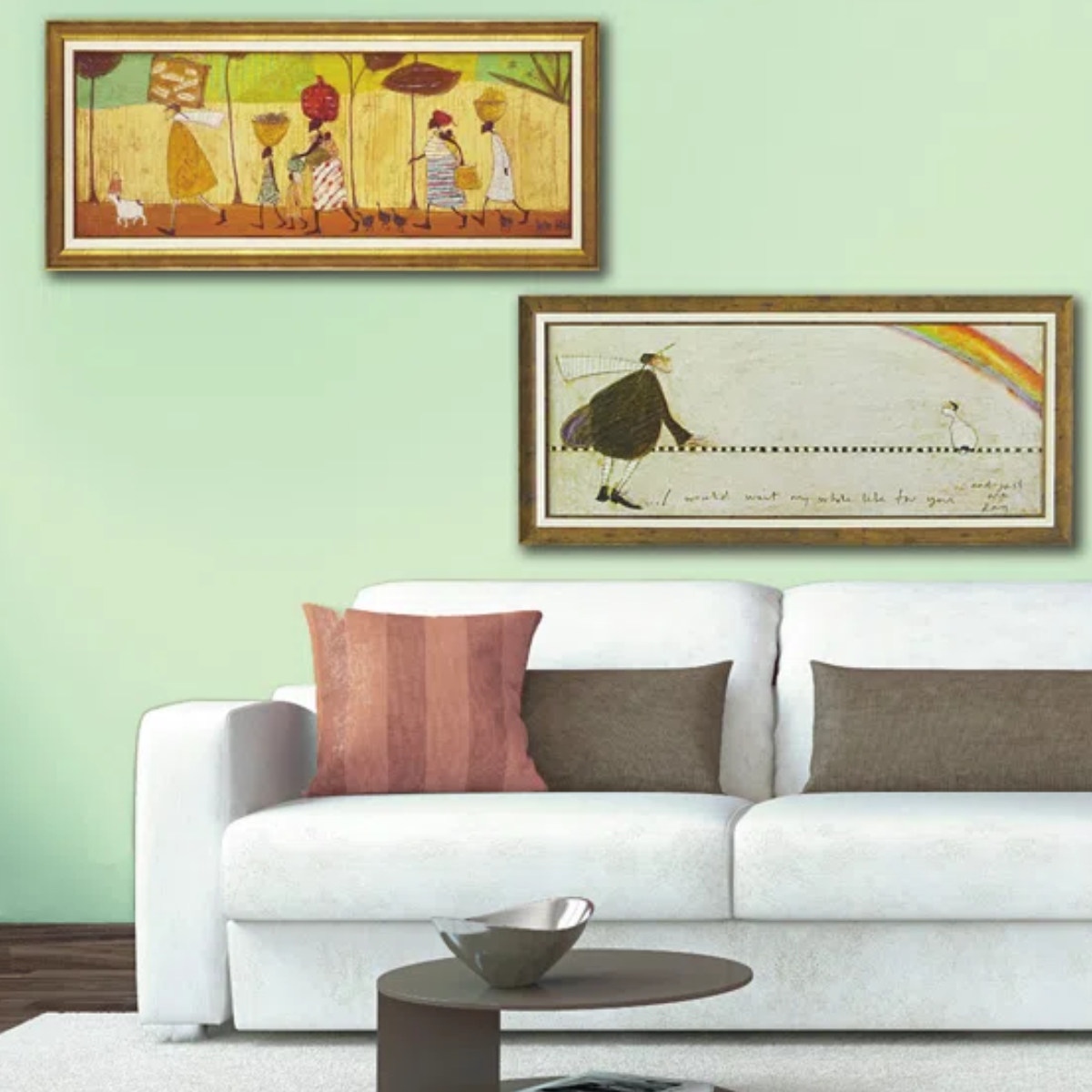 アートパネル サムトフト 『みんなでピクニック』 96.5×43cm （ 絵画