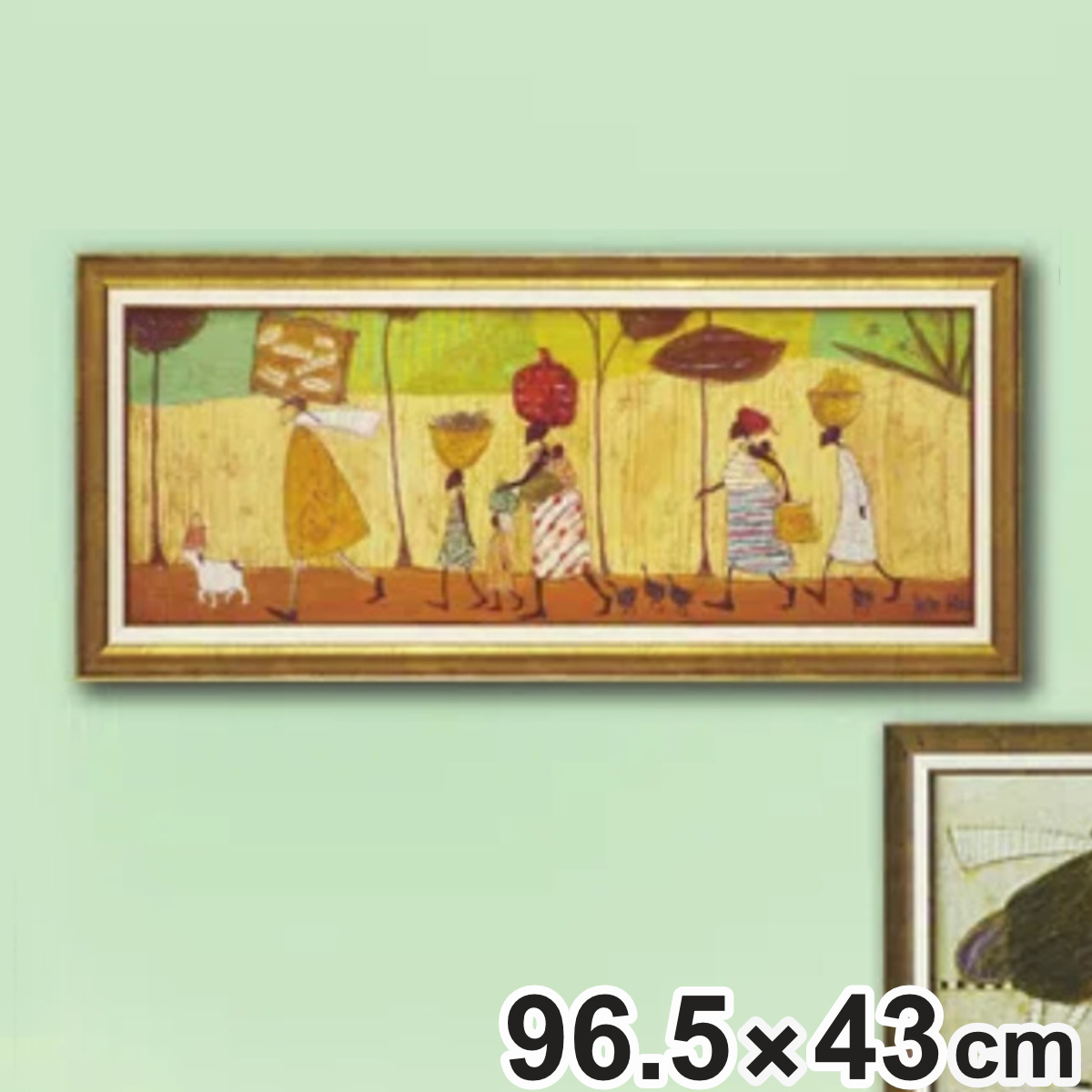 �A�[�g�p�l�� �T���g�t�g �w�݂�ȂŃs�N�j�b�N�x 96.5×43cm �i �G�� �G �A�[�g �C���e���A �z �z���� �Ǌ|�� �� ���� ���U�� �j