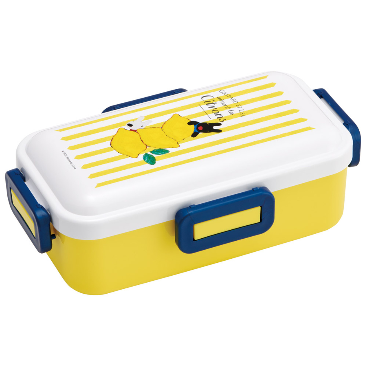 スケーター 弁当箱 1段 530ml 抗菌ふわっと弁当箱 リサガス レモン柄