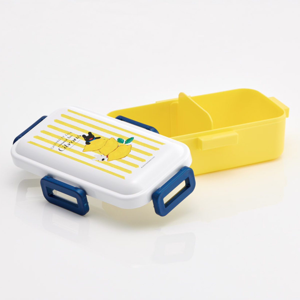 スケーター 弁当箱 1段 530ml 抗菌ふわっと弁当箱 リサガス レモン柄