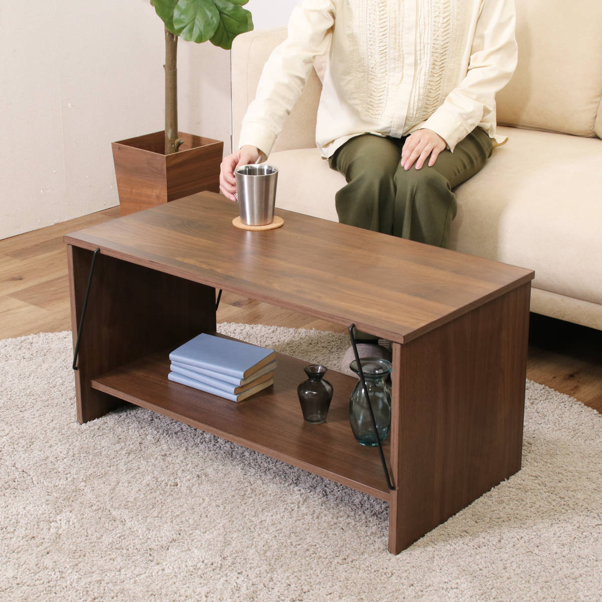 不二貿易（Fuji Boeki） EZBO センターテーブル 幅80cm リビング