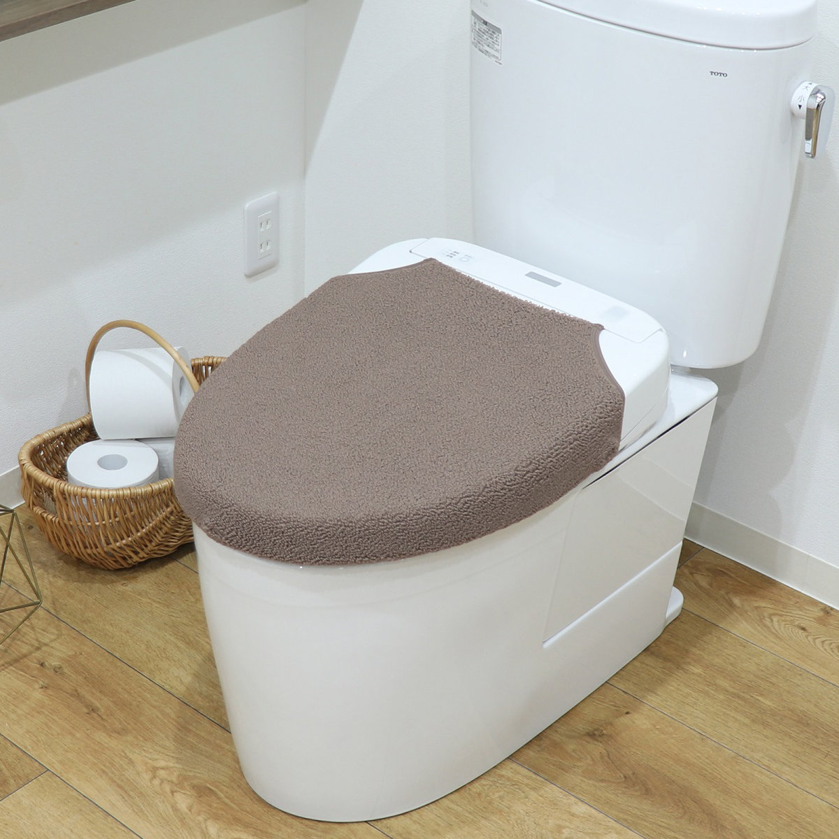 蓋カバー SELECT JUST FIT トイレフタカバー 兼用フタカバー （ U型 O