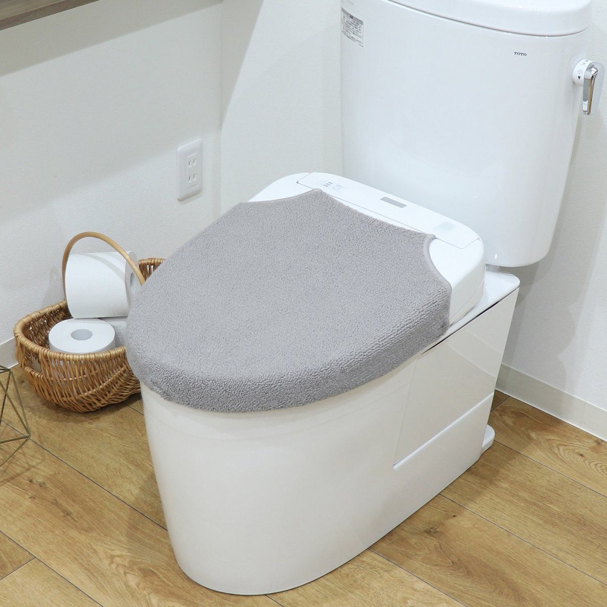 蓋カバー SELECT JUST FIT トイレフタカバー 兼用フタカバー （ U型 O