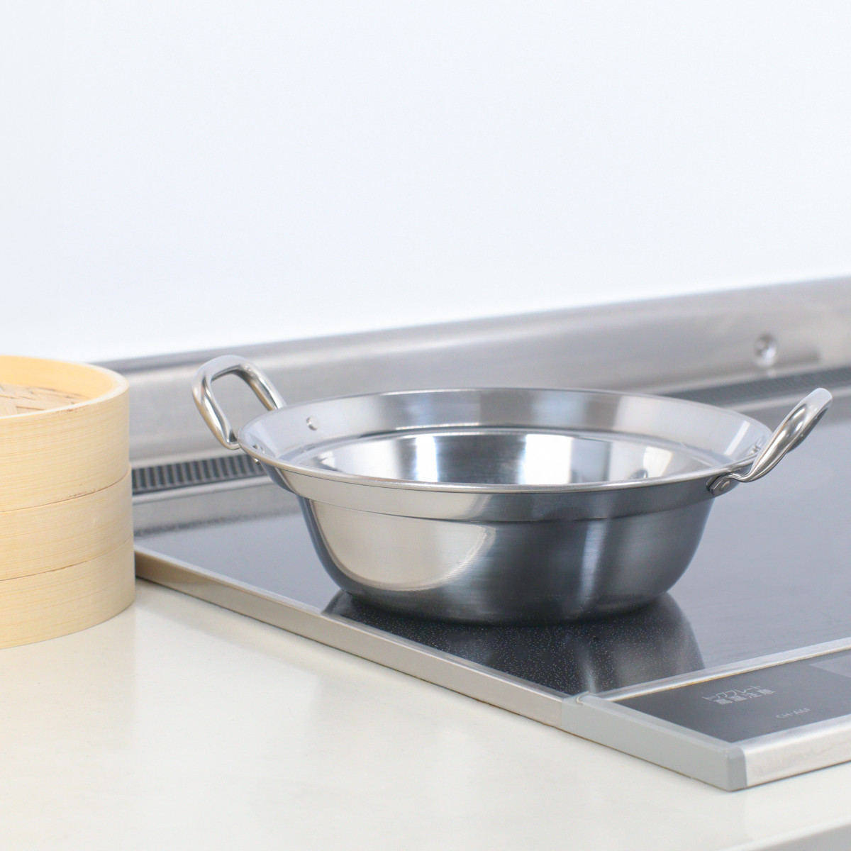 カンダ せいろ用鍋 18cm用 IH対応 ステンレス製 日本製 卓上鍋 （ ガス