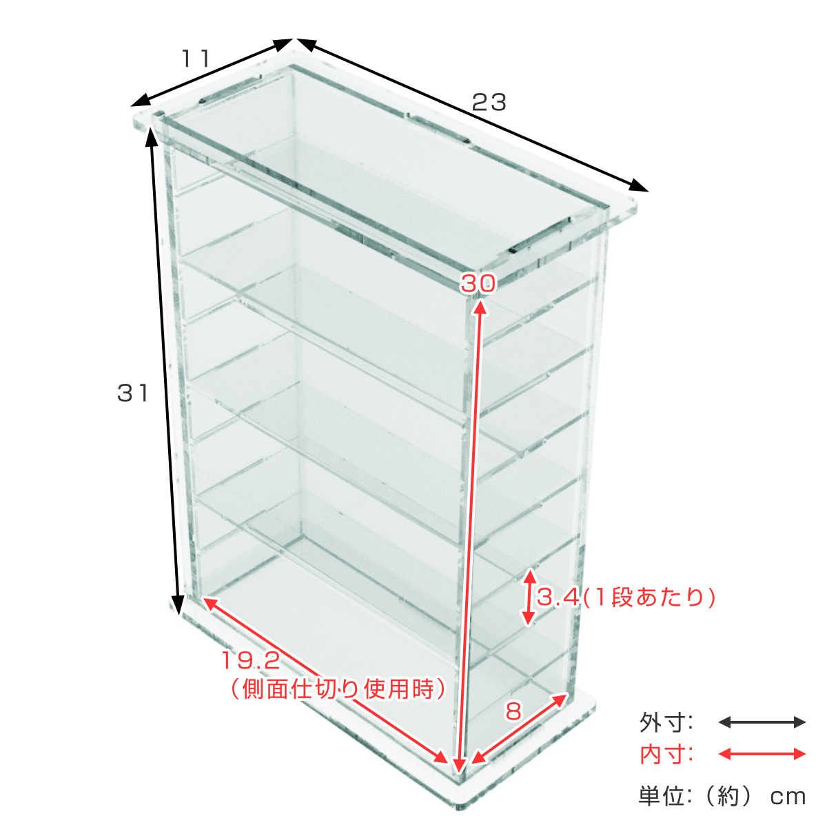 Trytec 特典付き ディスプレイケース Dタイプ amenist （ 透明