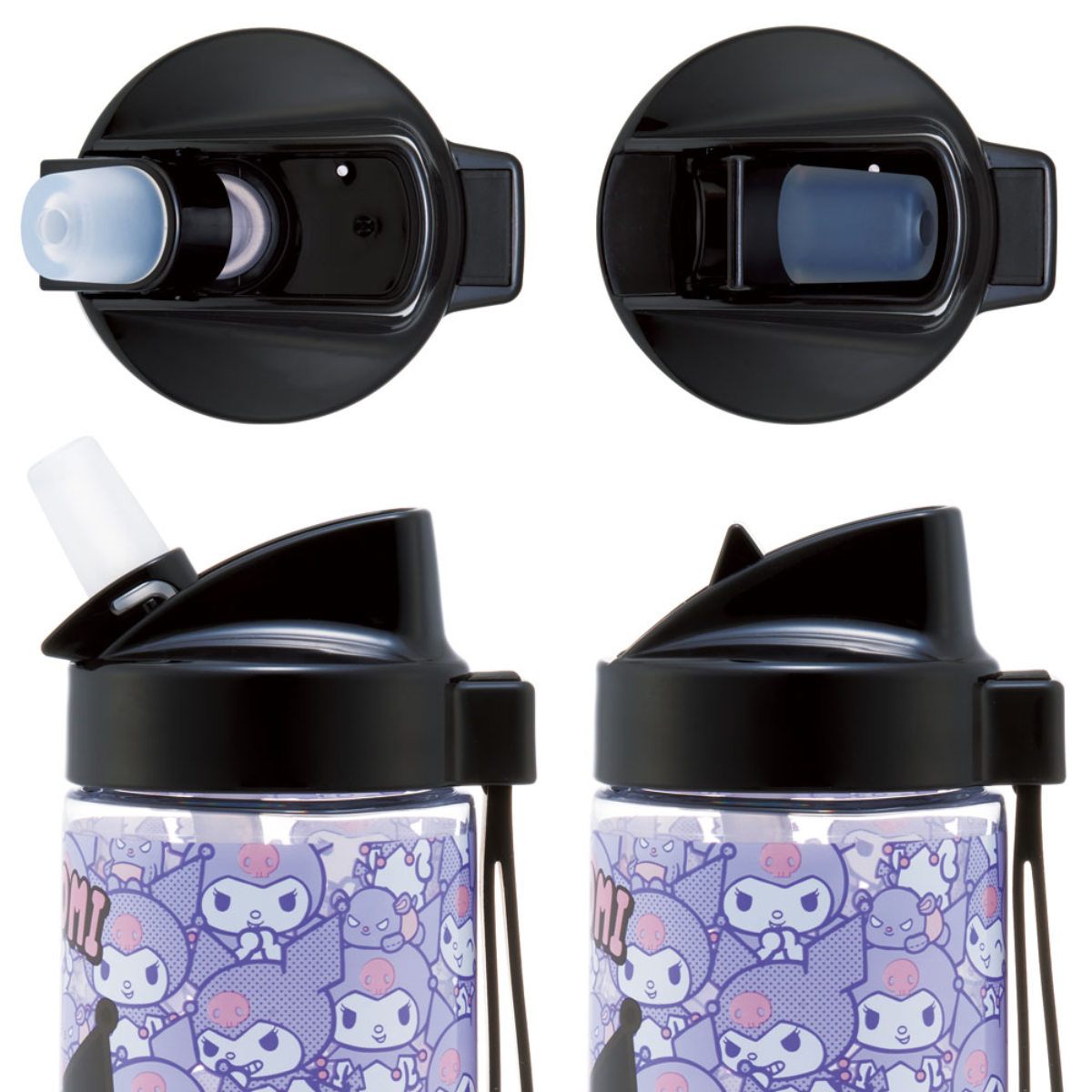 スケーター 水筒 500ml キッズストローボトル クロミうしろうしろ
