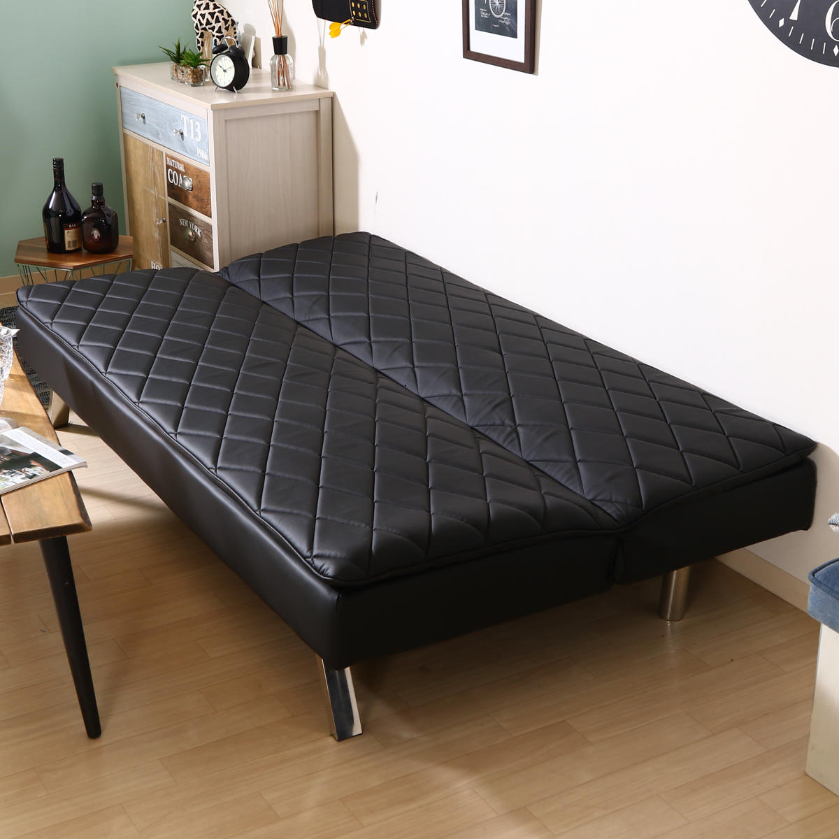 不二貿易（Fuji Boeki） ソファベッド 幅180cm 3人掛け メモリー