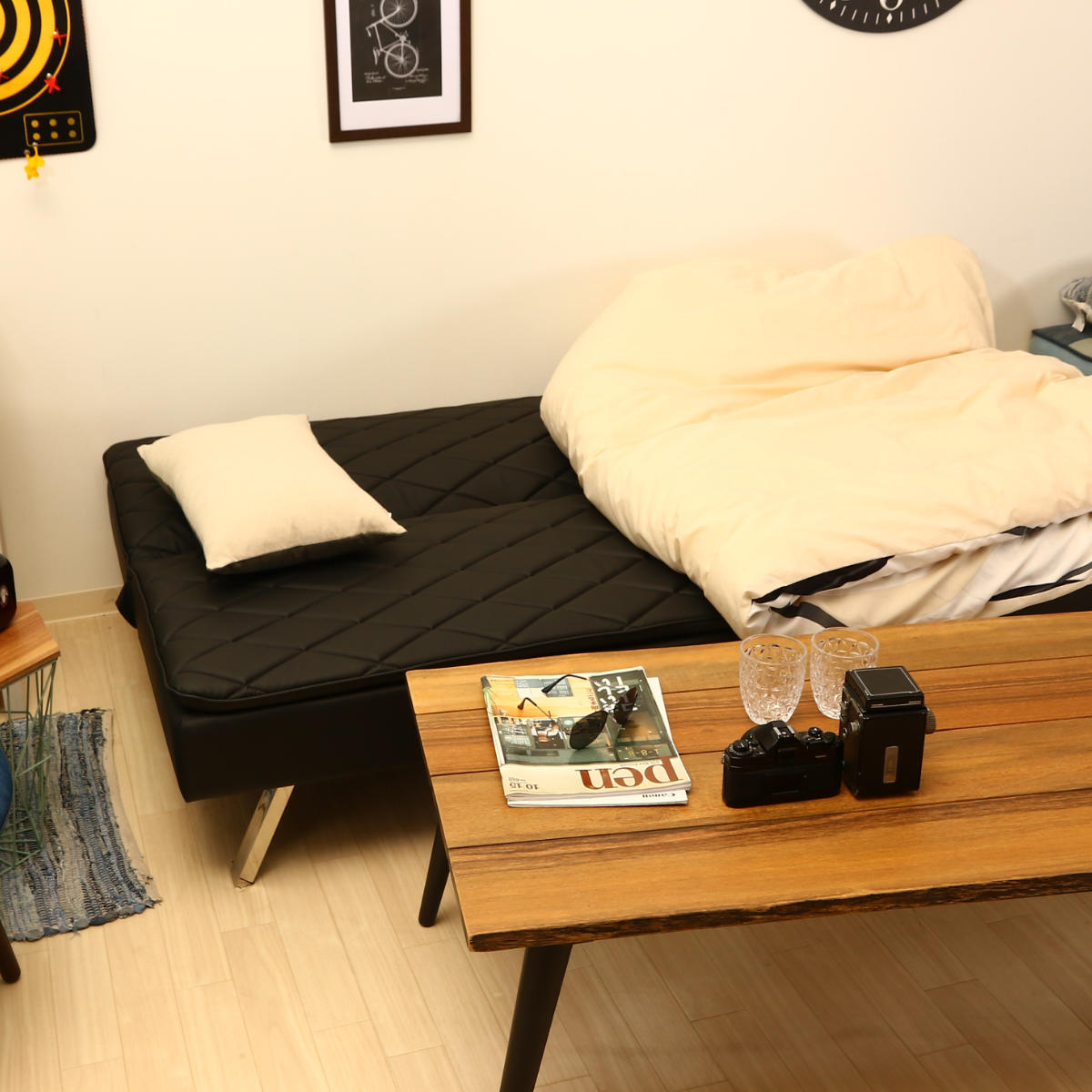 不二貿易（Fuji Boeki） ソファベッド 幅180cm 3人掛け メモリー