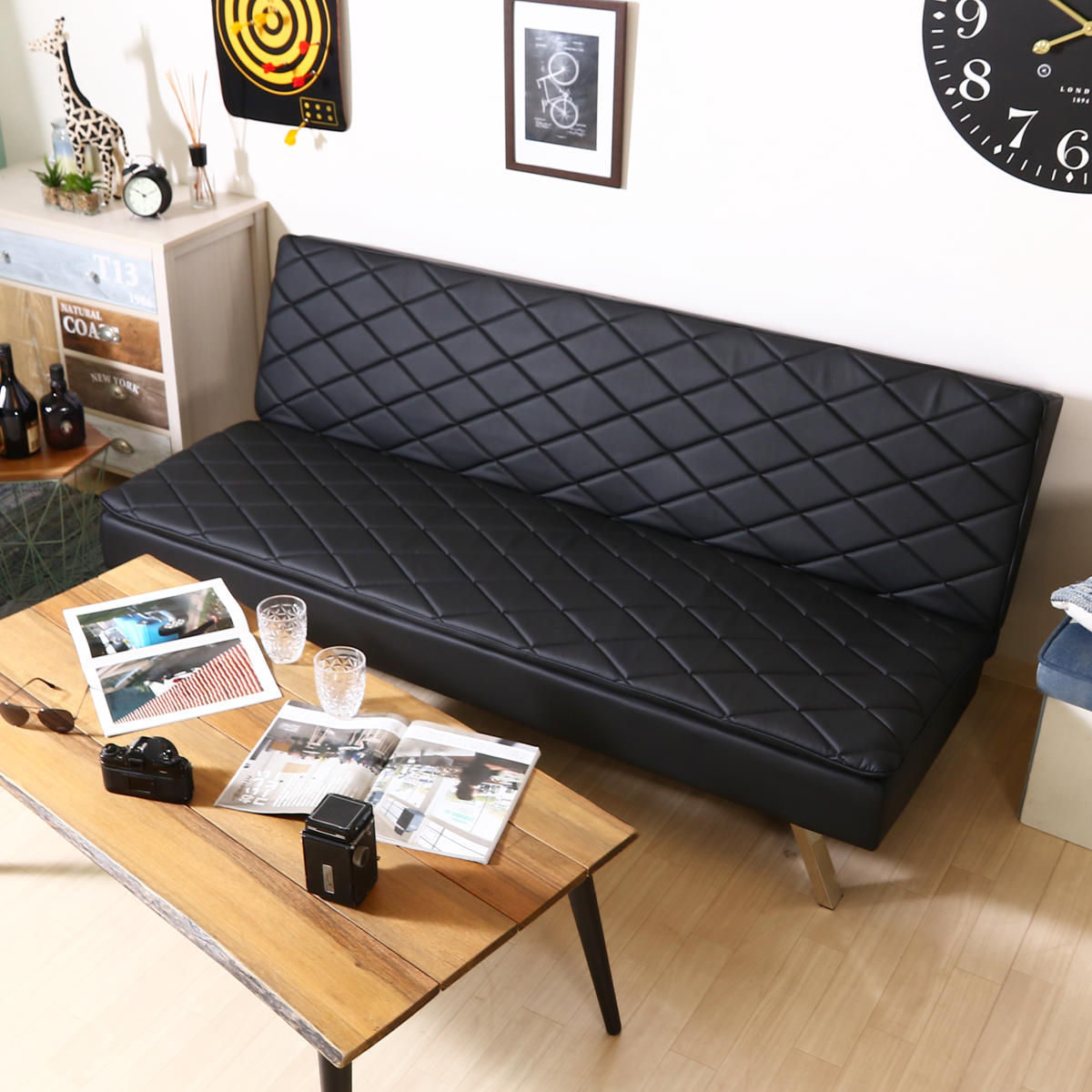 不二貿易（Fuji Boeki） ソファベッド 幅180cm 3人掛け メモリー