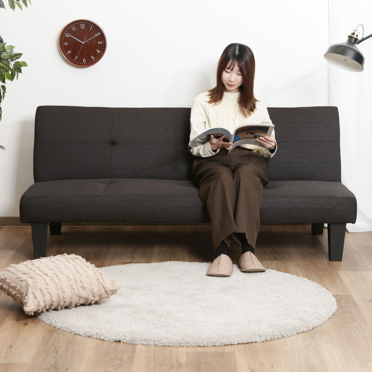 不二貿易（Fuji Boeki） ソファベッド 幅170cm 2人掛け スミス2