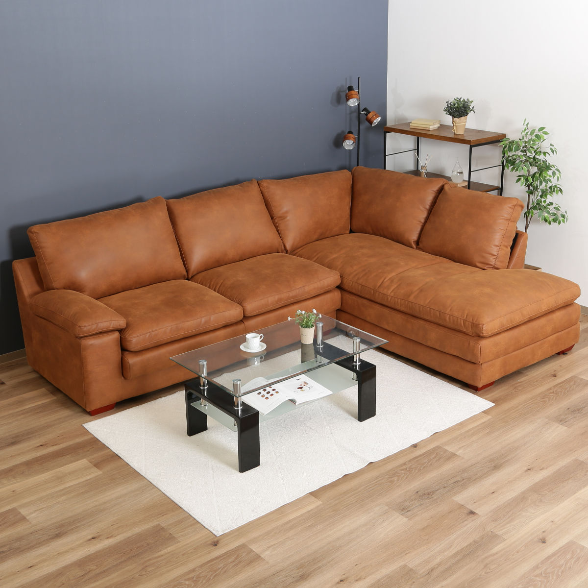 不二貿易（Fuji Boeki） ソファ 幅293cm ROOMS2 Lコーナー