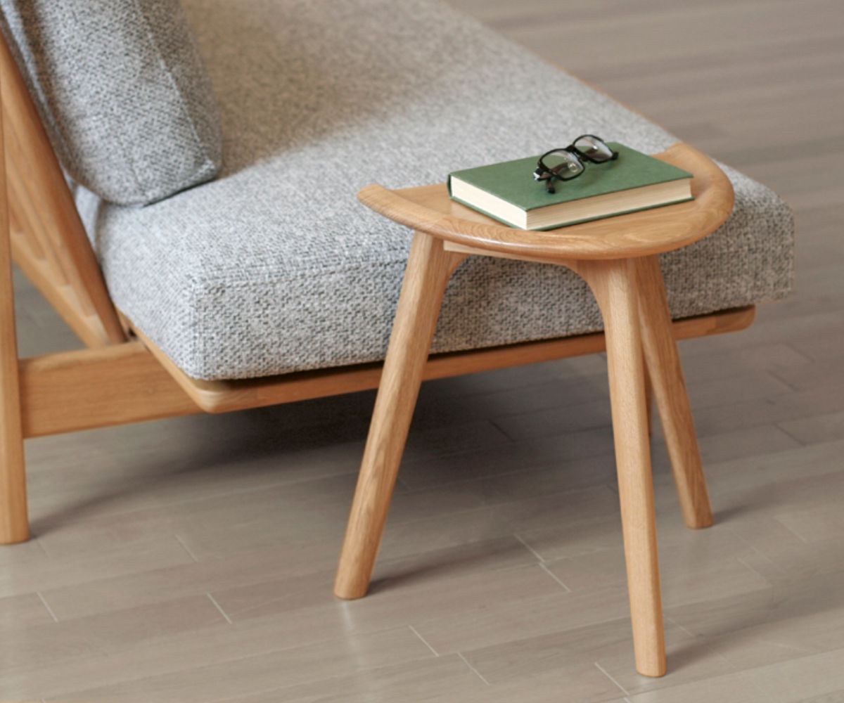 【送料込】Offi スクープテーブル バーチ材 ロー サイド デスク 木製家具 送料込】Offi スクープテーブル バーチ材 ロー サイド デスク 木製家具