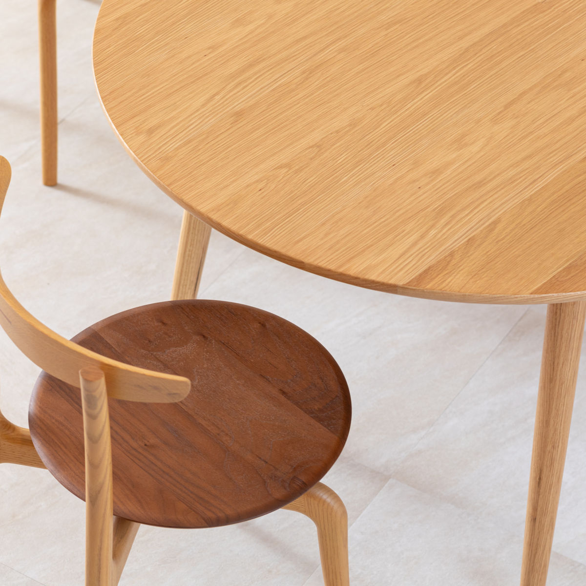 起立木工 ダイニングテーブル 伸縮 幅130cm 170cm BLOOM 130EXテーブル