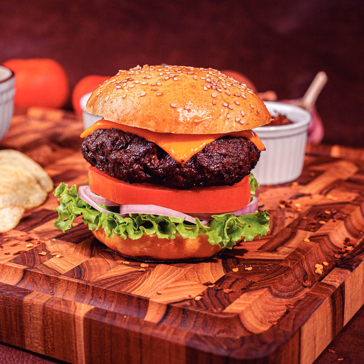 TRAMONTINA（トラモンティーナ） 木製まな板 大 50×38cm グレイン