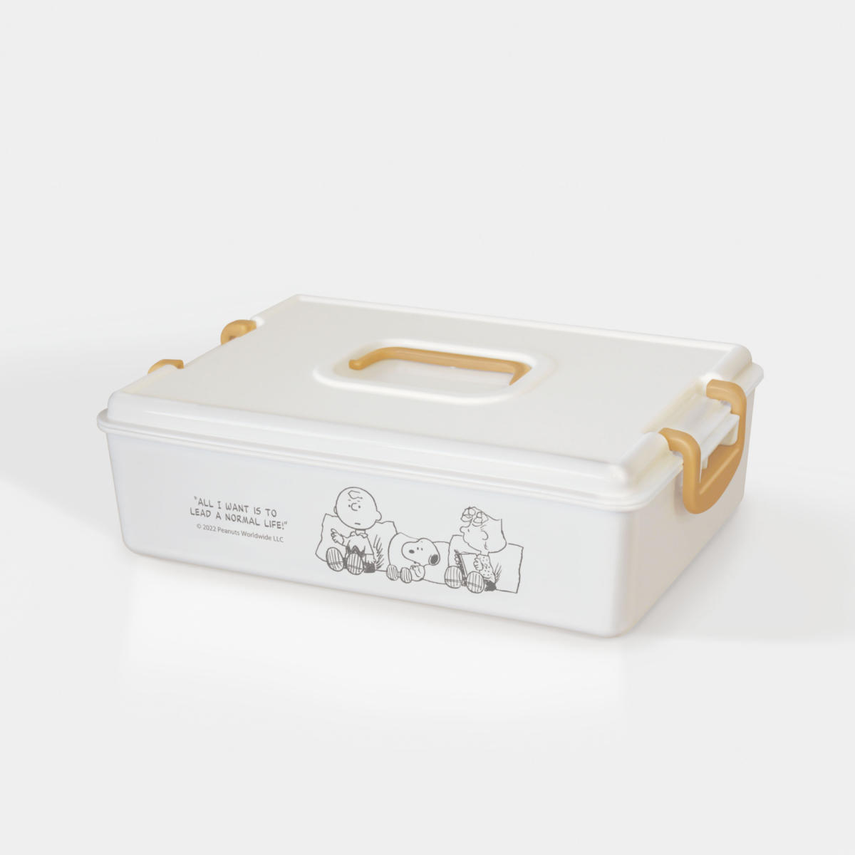 錦化成 収納ボックス スヌーピー パチットBOX ふた付き （ 収納
