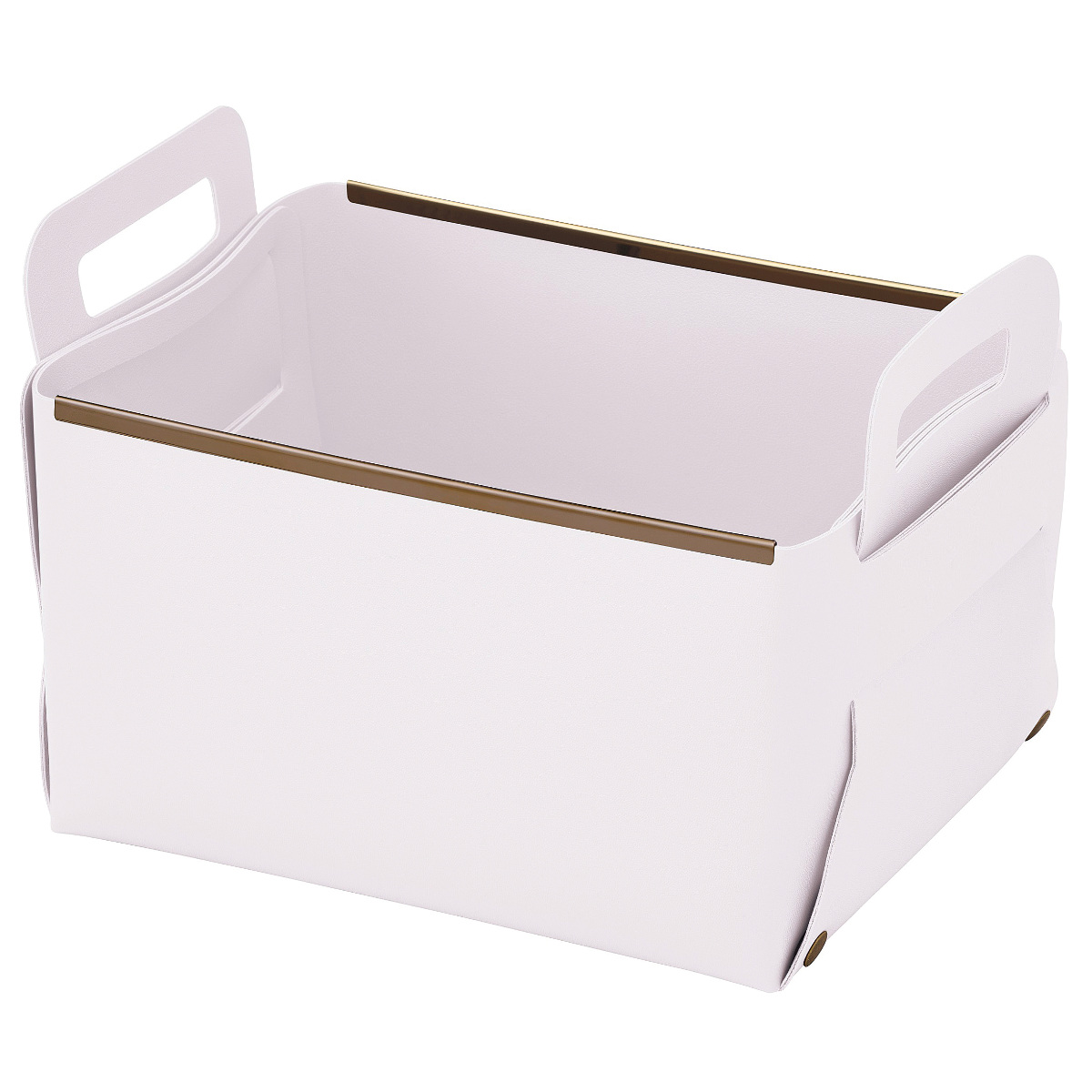 パール金属 収納ボックス フェイクレザー CUBEケース M 小物収納 （ 幅