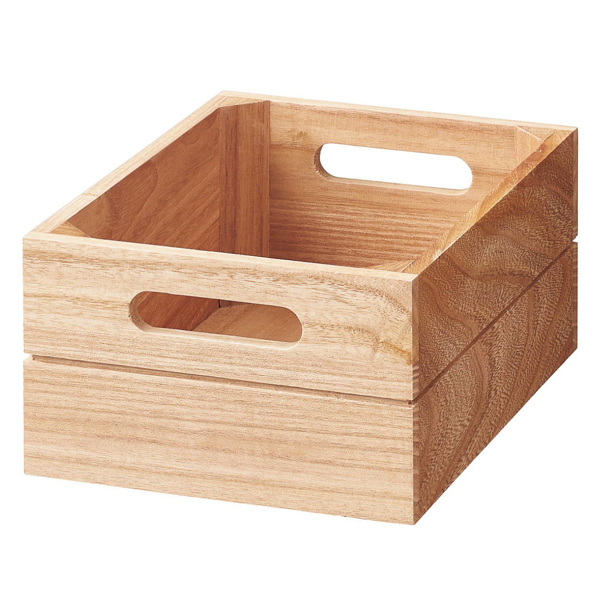 パール金属 収納ボックス 積み重ね桐ボックス 浅型ハーフ カラー