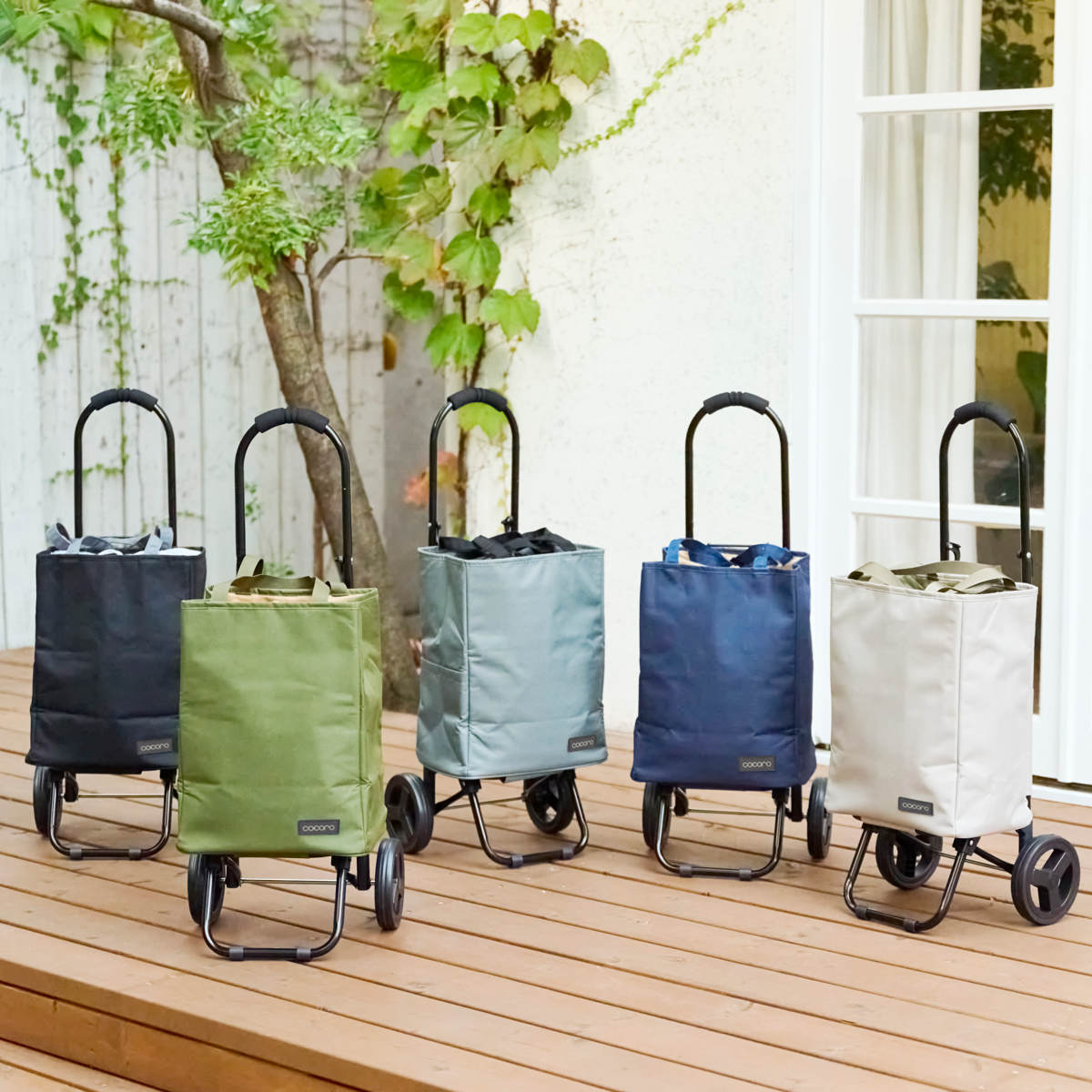 ショッピングカート cocoroトート カート 無地 （ キャリーカート 2輪