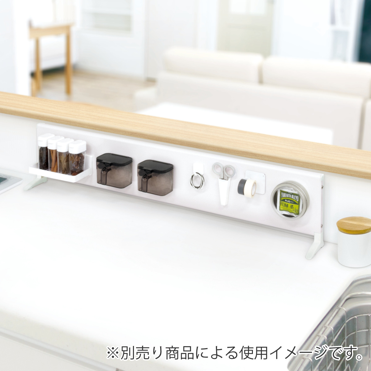 小物収納 マグネット 小物トレイ ショート （ 調味料ラック スパイス