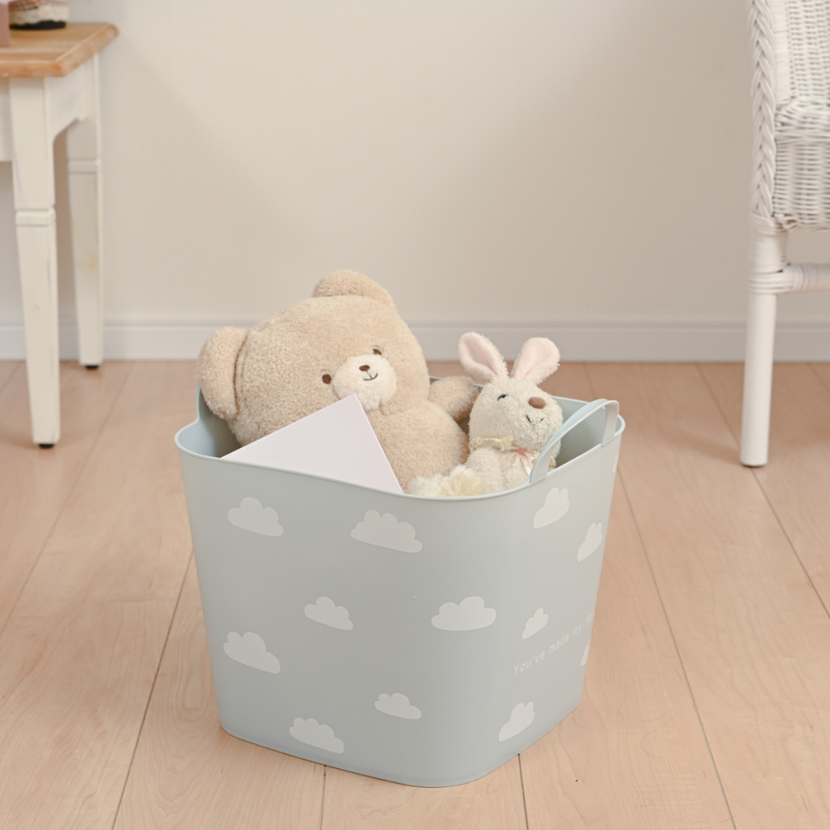 収納ボックス 収納バケット L おもちゃ かご （ 幅40×奥行29×高さ36cm