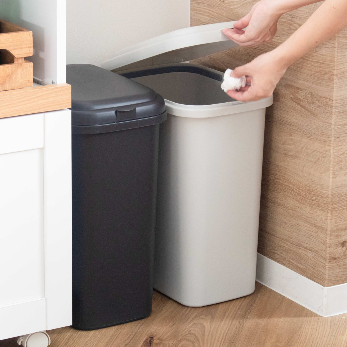 平和工業 ゴミ箱 20L エコペール 袋止め付き シンプル （ ごみ箱 20