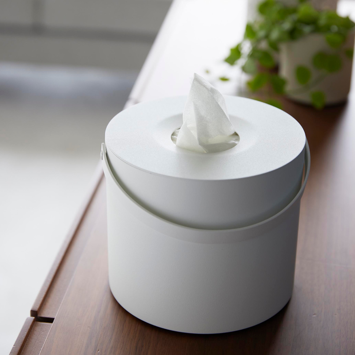 tower 山崎実業 ハンドル付きティッシュケース タワー