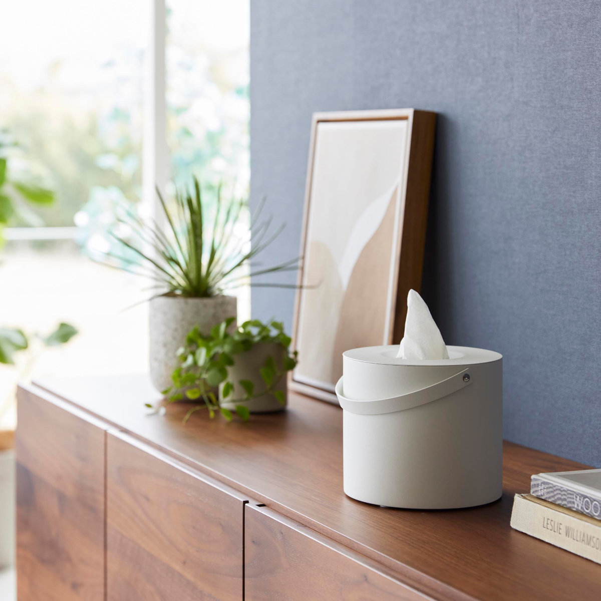 tower 山崎実業 ハンドル付きティッシュケース タワー