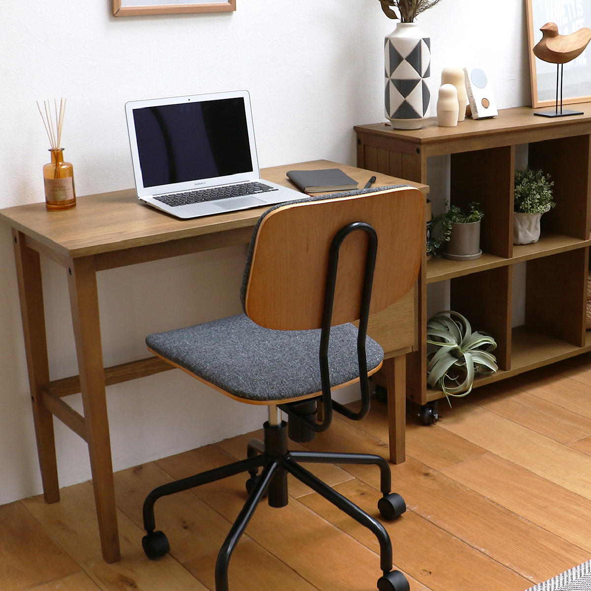 ICHIBA（市場） オフィスチェア キャスター付 昇降式 座面高43〜50cm