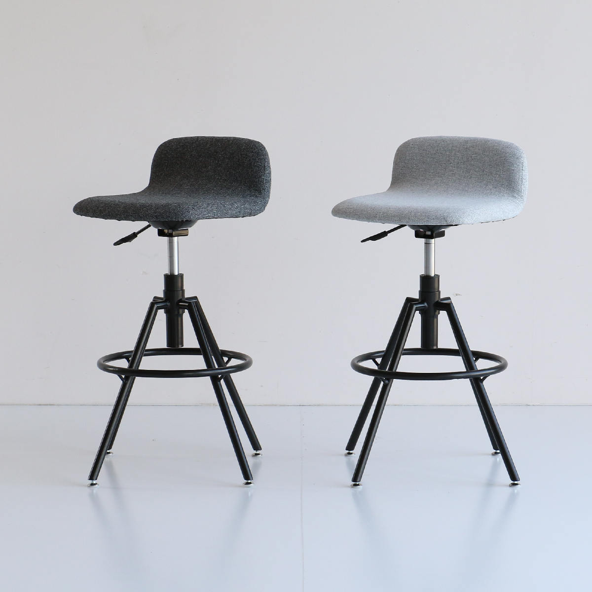 カウンターチェア 座面高62.5〜70.5cm 昇降式 ハイチェア High Stool aven （ 回転 バーチェア ハイタイプ キッチン チェア 椅子 座面 ファブリック ）_21
