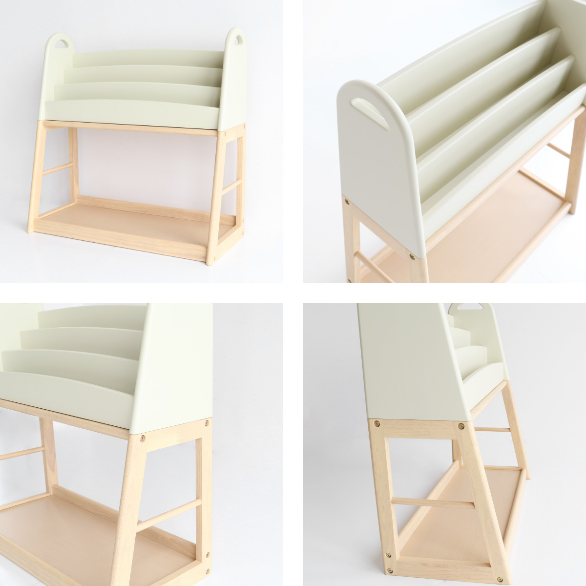 Ma様　絵本棚上段のみ 北欧木製オープン収納タイプ絵本棚 | 子供部屋を明るくするシンプルで