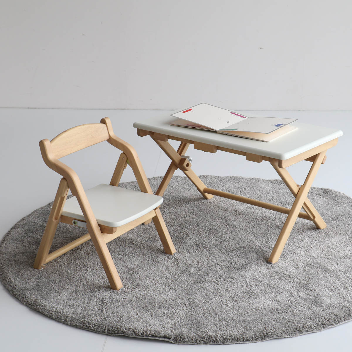 キッズデスク チェア セット 折りたたみ noah （ キッズテーブル ミニ