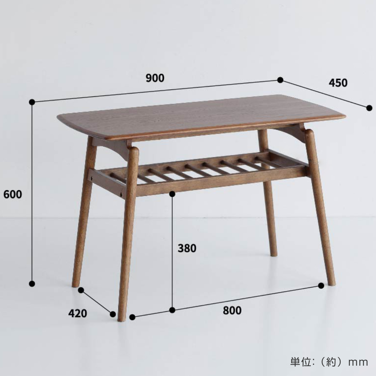 センターテーブル 高さ 60cm リビングテーブル norton OAKER （ ソファ
