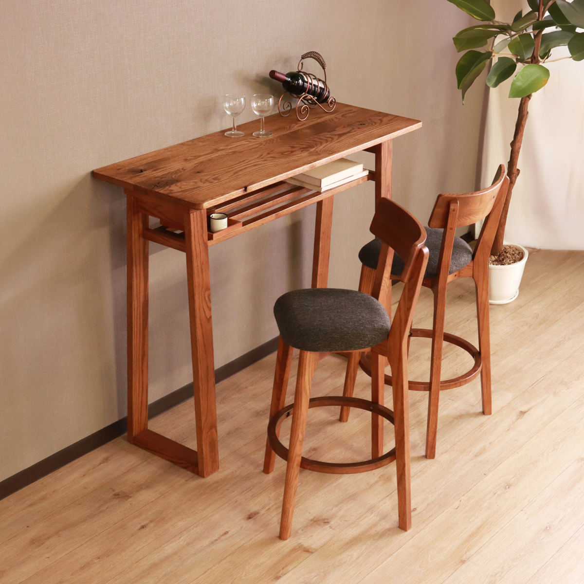 カウンターテーブル 幅115cm 高さ95.5cm ハイム （ ハイテーブル バー