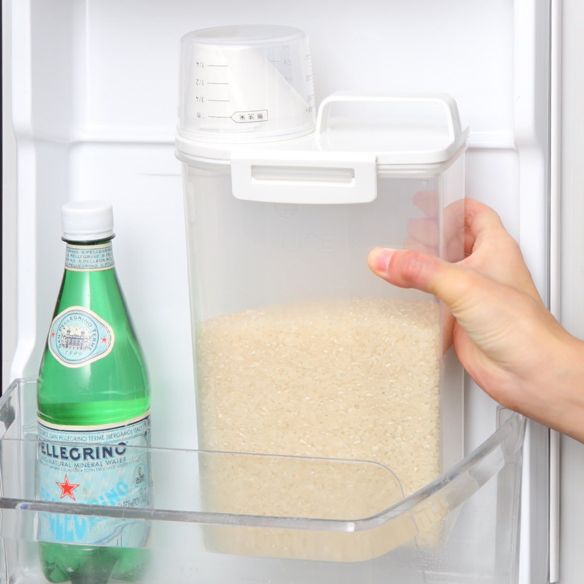 アスベル（ASVEL） 米びつ 密閉米びつ 2kg パッキン付き （ ライス