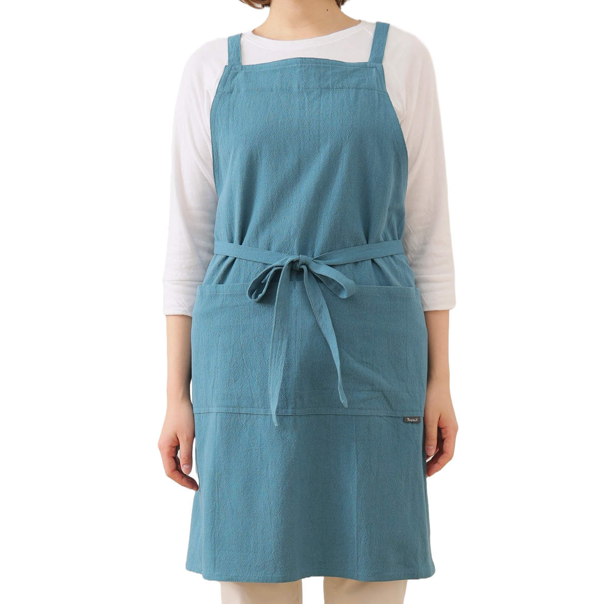 エプロン atelier Nuuit ウォッシュドコットン クロスエプロン