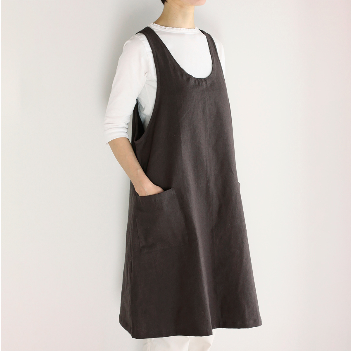 エプロン atelier Nuuit ホームウエアエプロン Aライン （ アトリエ