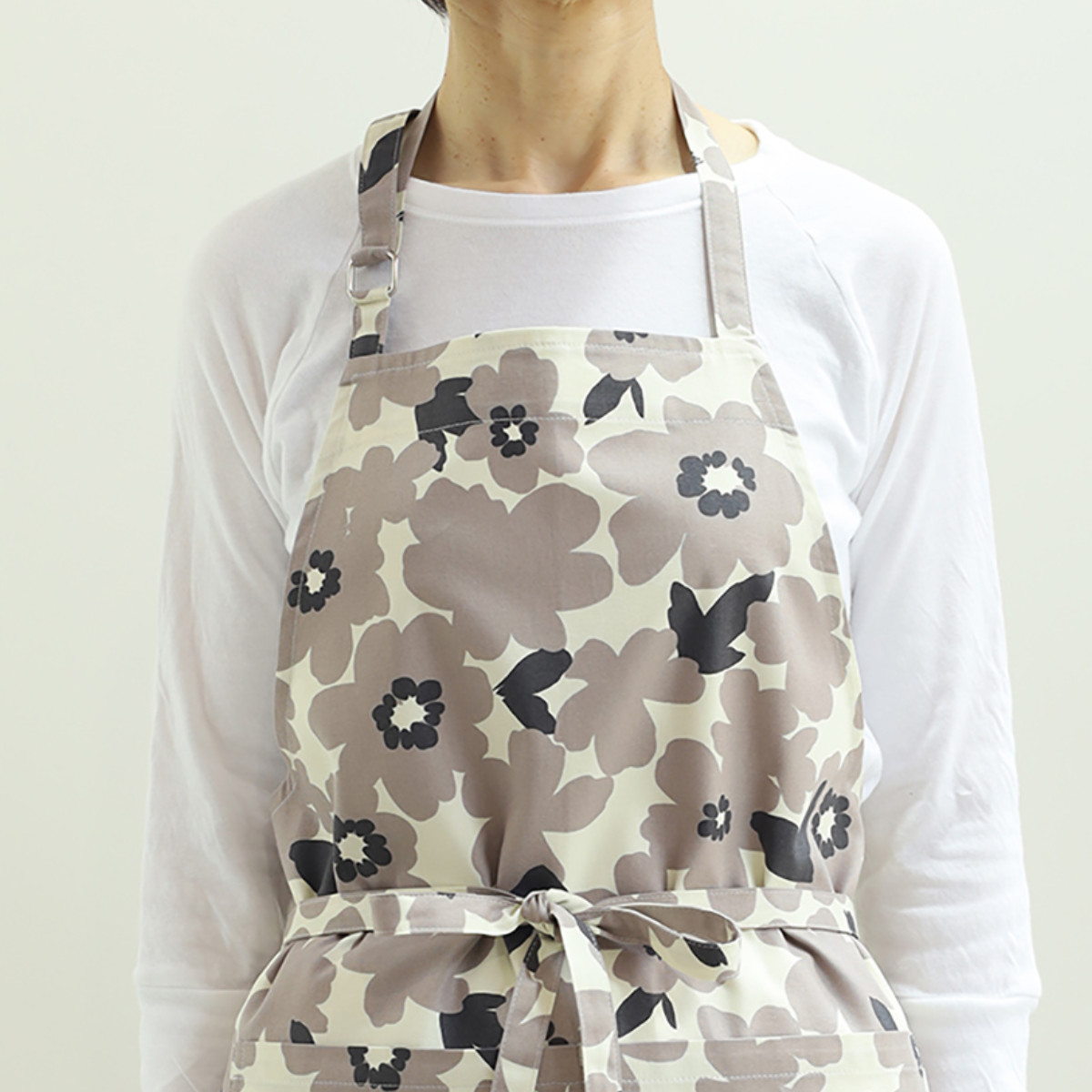エプロン atelier Nuuit フラワープリントショートエプロン