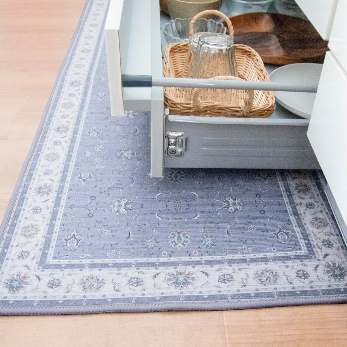 オカトー キッチンマット khastan インテリアマット 45×180cm （ 45cm