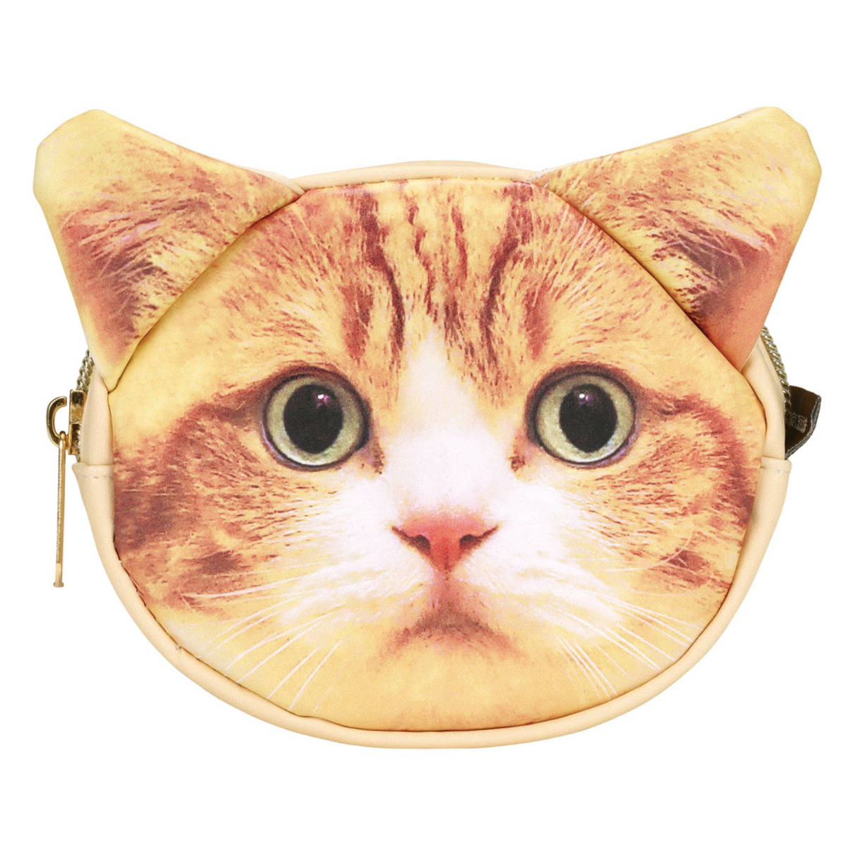 スケーター ポーチ ダイカットポーチ フェイス 茶太郎ときなこ 猫