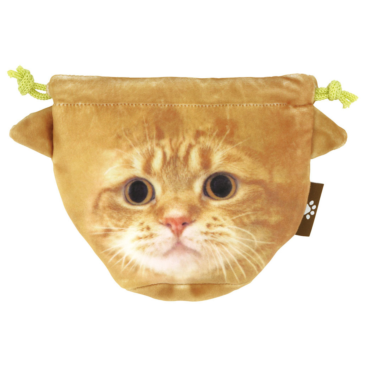 スケーター 巾着 ポーチ フェイス 茶太郎ときなこ 猫
