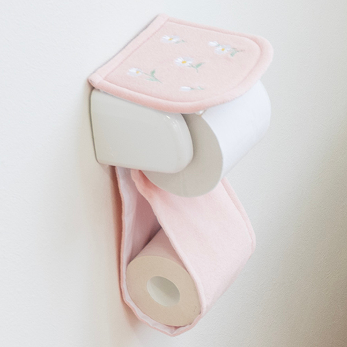 オカ ペーパーホルダーカバー フルールブラン （ トイレットペーパー