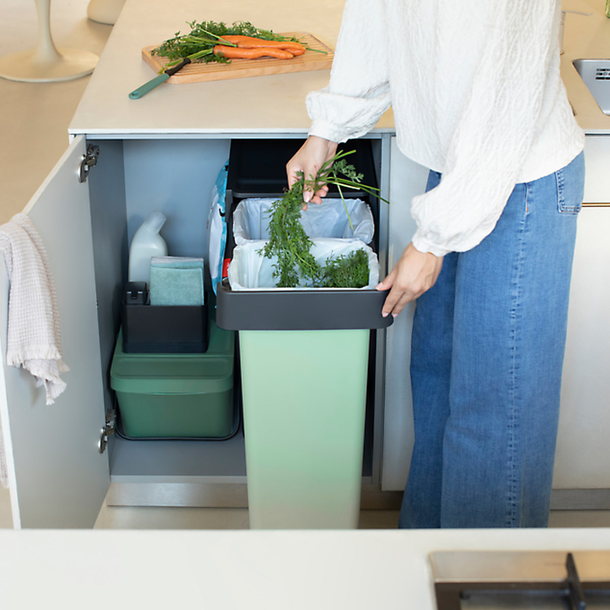 brabantia（ブラバンシア） ゴミ箱 2×30L ビュルトインビン （ ごみ箱