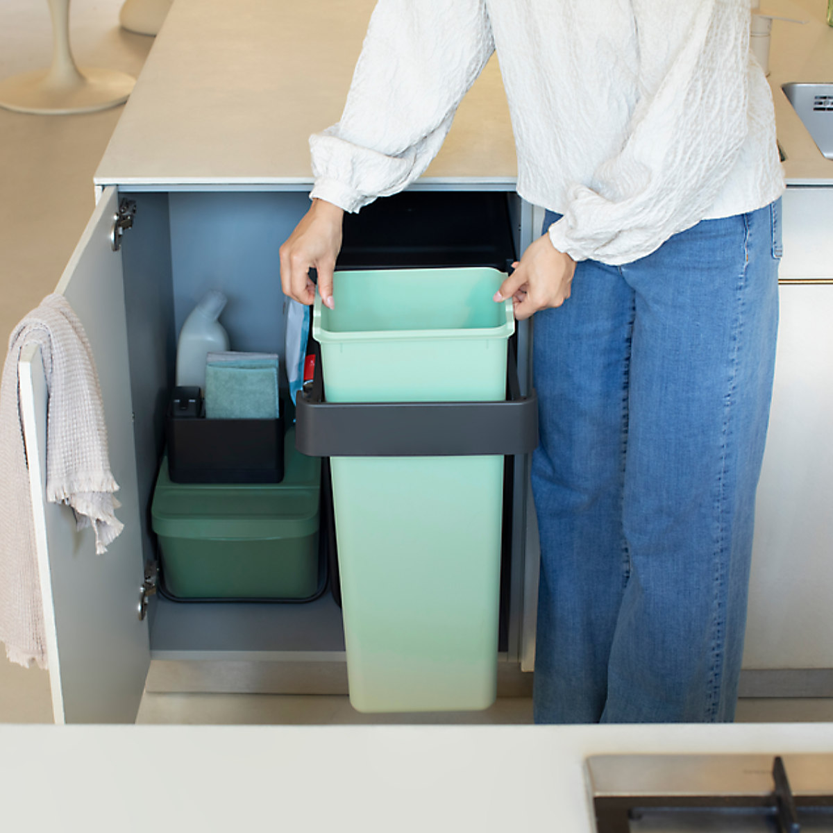 brabantia（ブラバンシア） ゴミ箱 2×30L ビュルトインビン （ ごみ箱