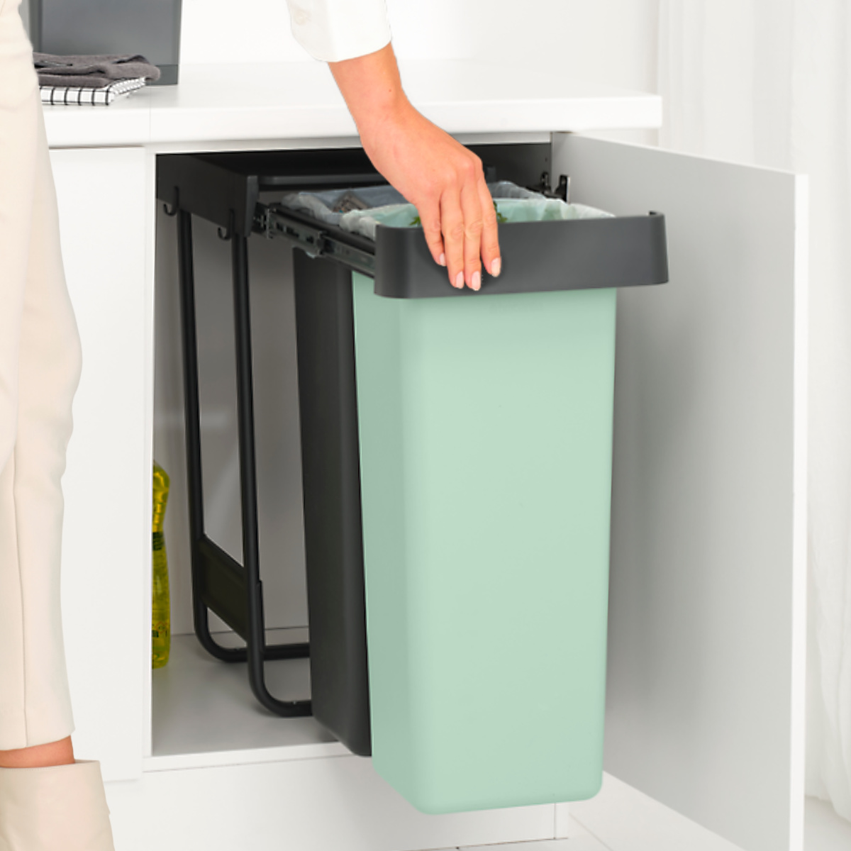 brabantia（ブラバンシア） ゴミ箱 2×30L ビュルトインビン （ ごみ箱