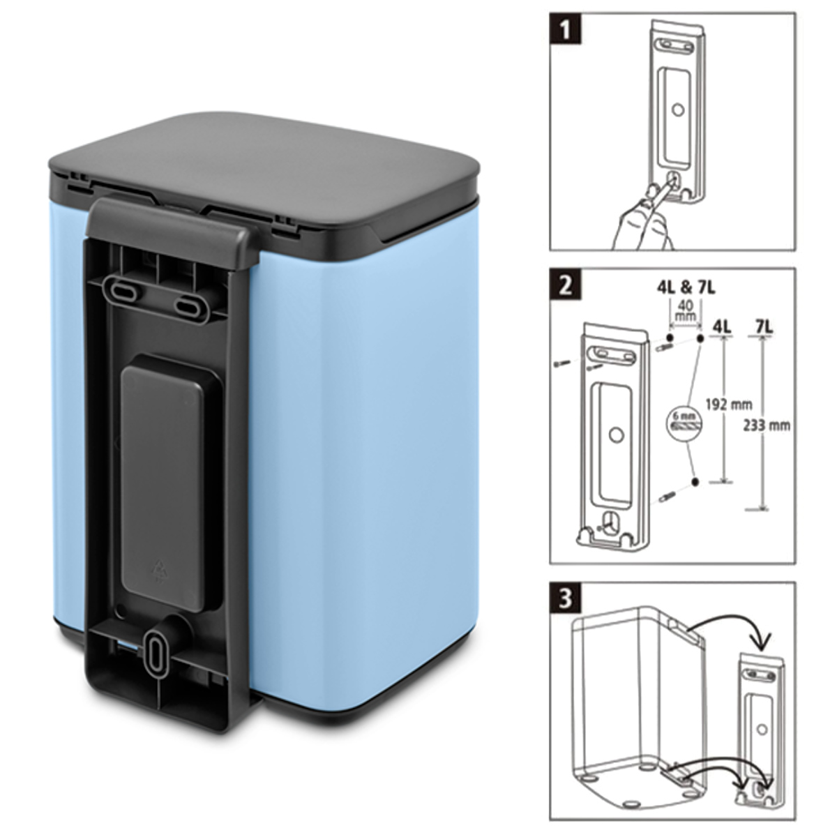 brabantia（ブラバンシア） ゴミ箱 4L オープン式 Bo Waste Bin