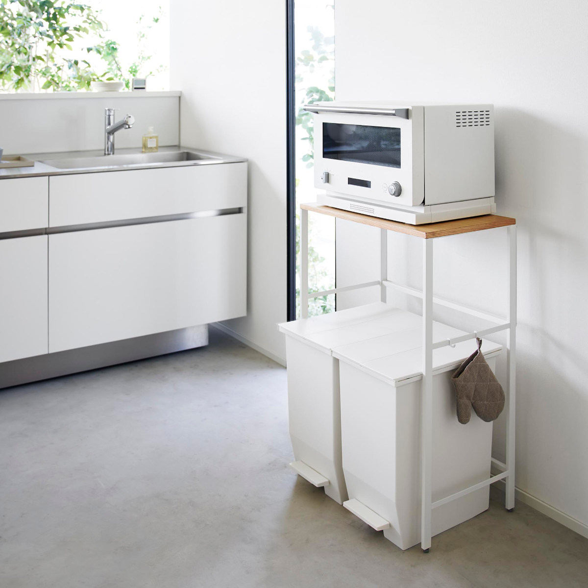 tower 山崎実業 分別ゴミ箱上ラック タワー （ 4903208016667 タワー